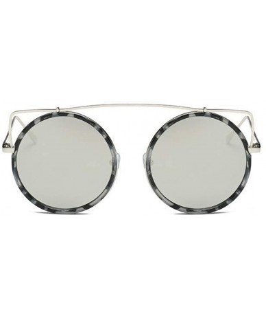 Square Men Women Clear Lens Sunglasses Metal Spectacle Frame Fashion Sunglasses - D - CU18SQRNODR $18.36