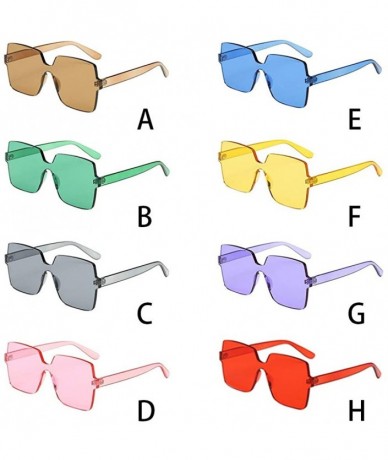 Goggle Women Man Fashion Vintage Sunglasses-Big Frame Eyewear Retro Unisex - D - CK18Q2MGGLD $17.80