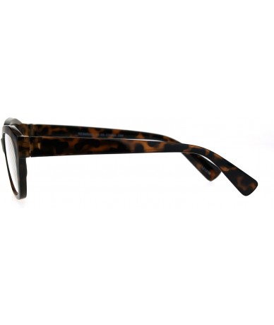 Oval Womens Luxury Fashion Narrow Cat Eye Style Plastic Frame Reading Glasses - Tortoise - C9183K335XC $18.95