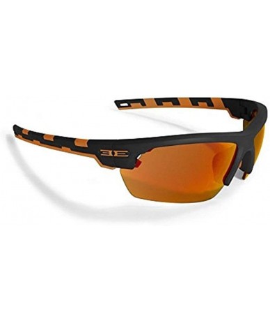 Sport Link Inlayed Rubber Sunglasses Frame/Lens Choices. EpochLink - Black/Orange - CF17YZ5NET4 $34.45