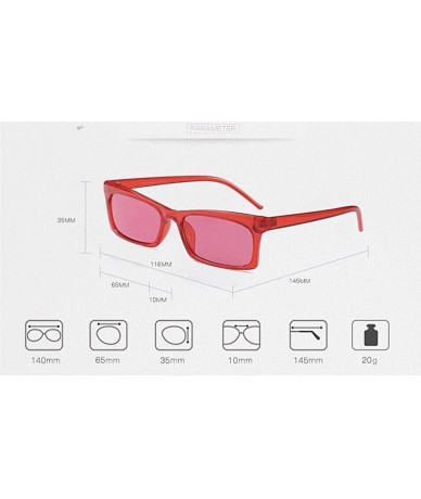 Square Unisex Vintage Sunglasses Rapper Fashion Small Square Frame Sun Glasses Eyewear - D - CU18TQKG0TN $17.84