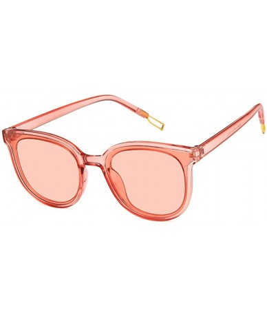 Round Fashion Round Sunglasses for Women Oversized Vintage Shades - Pink - CC18RH6SHTX $16.43