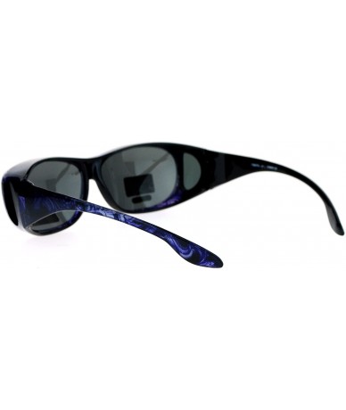 Rectangular Polarized Womens 63mm Over the Glasses Rectangular Fit Over Sunglasses - Purple - CD12N789OFU $23.51