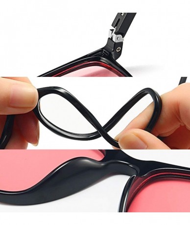 Oversized TR90 Photochromism sunglasses for men women classic square sunglasses ocean lens sunglasses - 3 - C1198GUQYM3 $34.73