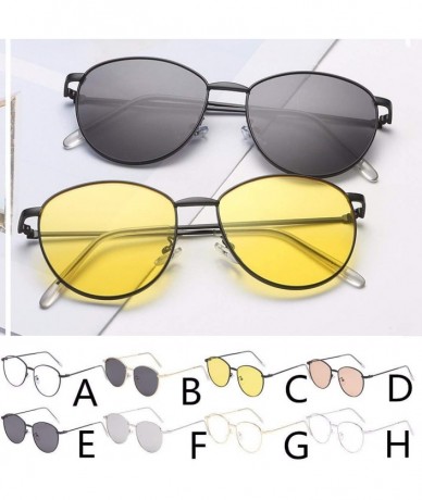 Rimless Polarized Fashion Man Women Irregular Shape Sunglasses Glasses Vintage Retro Style - Multicolor-e - C418T963QEY $16.16