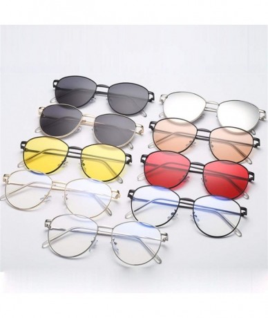 Rimless Polarized Fashion Man Women Irregular Shape Sunglasses Glasses Vintage Retro Style - Multicolor-e - C418T963QEY $16.16