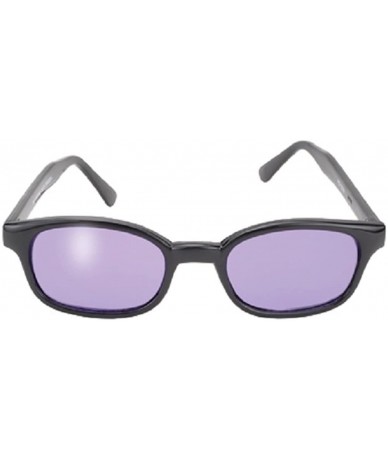 Sport Original X-KD's 20% Larger PURPLE Lens Black Frame Biker Sunglasses - C911KYPK6UH $26.67