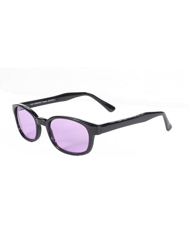 Sport Original X-KD's 20% Larger PURPLE Lens Black Frame Biker Sunglasses - C911KYPK6UH $26.67