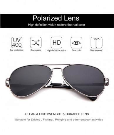 Square Classic Polarized Sunglasses Mirrored Protection - Gunmetal Frame Grey Lens - C818QDMEOI8 $27.66