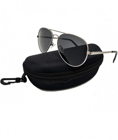 Square Classic Polarized Sunglasses Mirrored Protection - Gunmetal Frame Grey Lens - C818QDMEOI8 $27.66