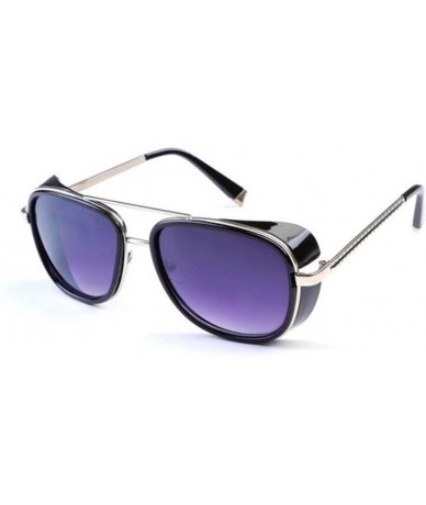 Rimless Sunglasses Men Coating Retro Sun Glasses - Black - CW194OQWI7Q $46.01