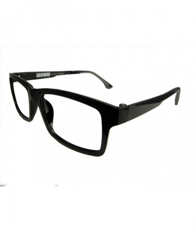 Rectangular Magnetic glasses super light Ultem Polarized clip on sunglasses RX-able 54-18-140 - Black - CK18QNLXMG6 $50.57