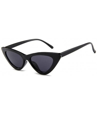 Goggle Cat Eye Sunglasses Vintage Mod Style Retro Sunglasses - Black Gray - CK18CMTR3N8 $32.83