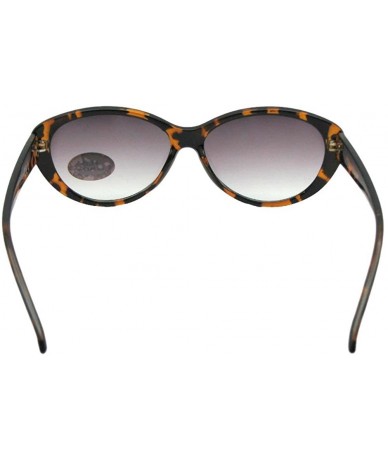 Cat Eye Fashion Cat Eye Full Reading Lens Sunglasses R99 - Tortoise Frame Gray Lenses - CC18G2Q002D $26.93