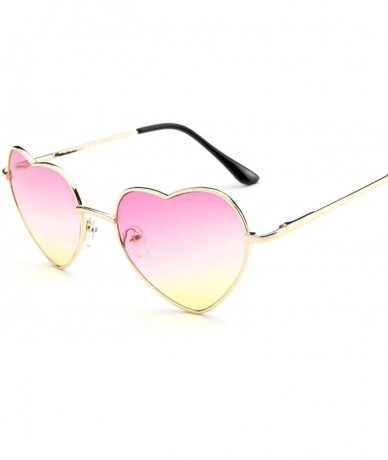 Cat Eye Love Heart Shaped Sunglasses Women Luxury Cat Eye Sun Glasses Sexy Sweet Candy Mirror Lens Eyewear UV400 - CN197Y7ZH8...