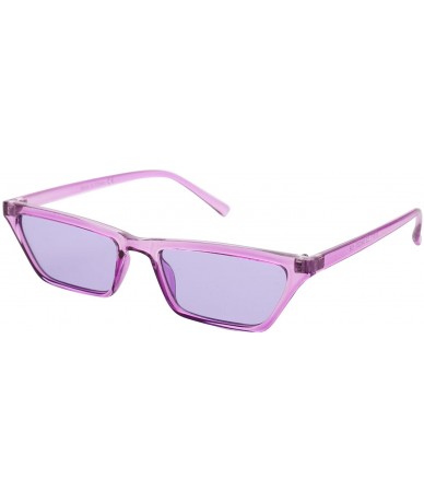 Goggle Small Rectangle Cat Eye Sunglasses for Women Fashion Designer Glasses - Purple - CT18CUKUWUW $19.46