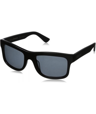 Rectangular Classic HTG1024 C3 Polarized Rectangular Sunglasses - Shiny Black - CH11OCMWPIJ $65.07