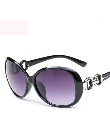 Aviator 2019 Oversized Gradient Ladies Sunglasses Women Brand Designer Classic Black - Leopard - C518Y2ON0E0 $19.08