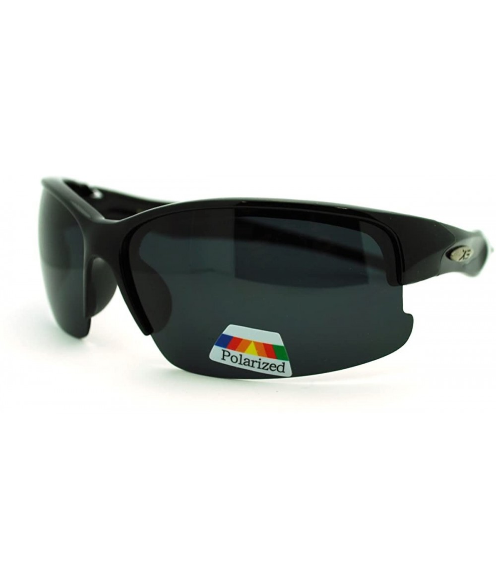 Sport Polarized Lens Sports Sunglasses Reduced Glare Lite Weight - Black - C411GJTBPAL $20.20