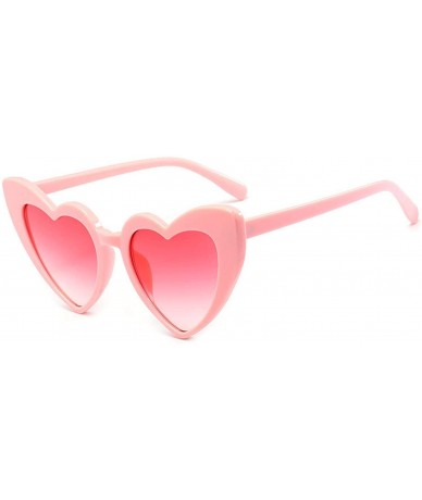 Cat Eye Heart Sunglasses Women brand designer Cat Eye Sun Glasses Retro Love Heart Shaped Glasses - Doublegray - C118W4EGQMW ...