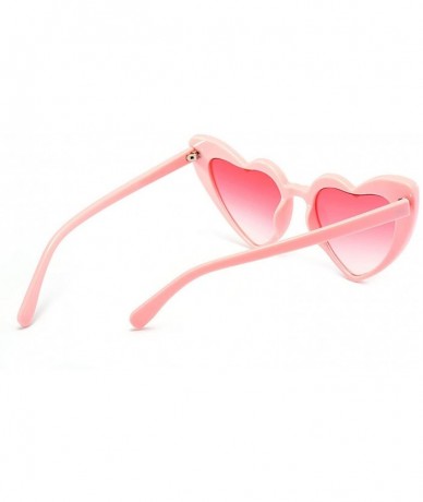 Cat Eye Heart Sunglasses Women brand designer Cat Eye Sun Glasses Retro Love Heart Shaped Glasses - Doublegray - C118W4EGQMW ...