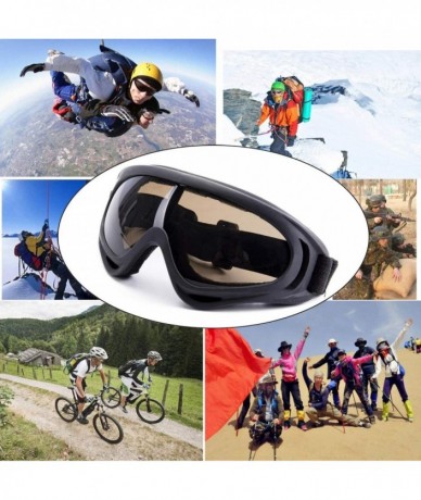 Goggle protecci n resistente patinaje motocicleta bicicleta - Tawny - CV18KYZZA6H $19.19