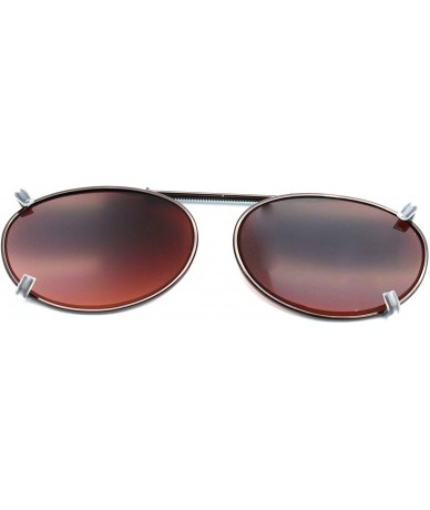 Sport Clip On- Flip Up- Adjustable Spring Clip on- Driving Lens - E3 Medium Size Oval / Driving Lens Brown - CW18WWIELYM $25.41