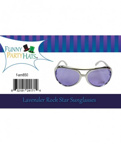 Aviator 70's Costume - Costume Sunglasses - Elvis Glasses - Shades - Aviator Sunglasses - Lavender - CC11J97G8CL $16.05