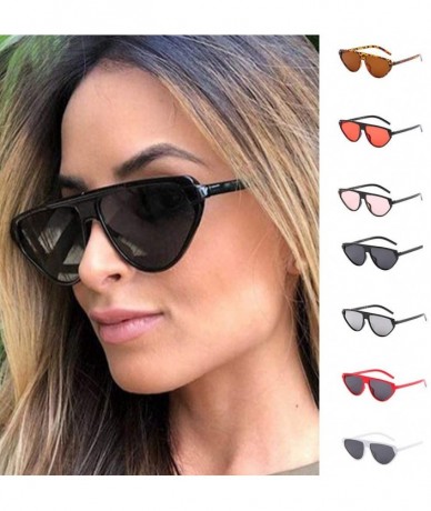 Goggle Sunglasses Fashion Glasses Oversized Vintage - White - CG18NQ9TKDU $17.02