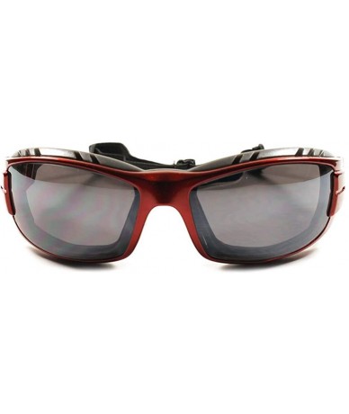 Sport Foam Padded Strap Extreme Sport Dirt Bikes Motorcycle Biker Sunglasses - Red - CH195D3RO9E $24.69