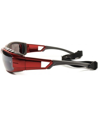 Sport Foam Padded Strap Extreme Sport Dirt Bikes Motorcycle Biker Sunglasses - Red - CH195D3RO9E $24.69