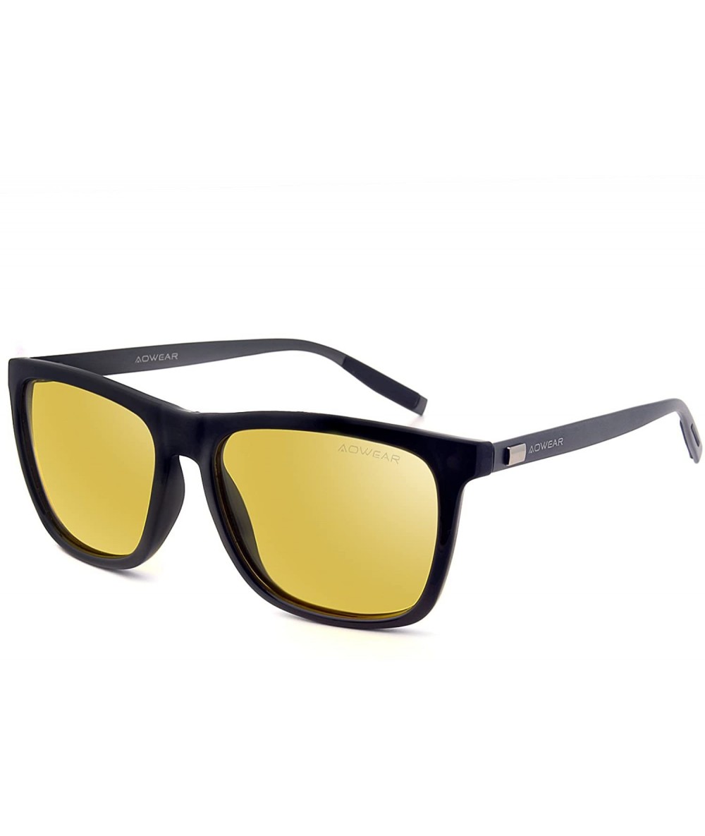 Square Glasses Anti glare Polarized Sunglasses - CY18EZN0DZ8 $29.71