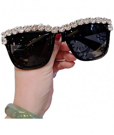 Round Women Fashion Beach Flower Decor Round Frame Sunglasses Sunglasses - Type 22 - CD199HNEG0L $67.43