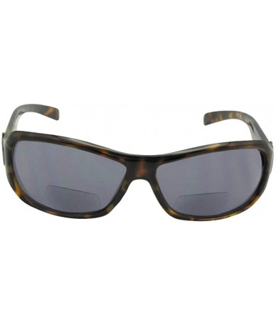 Rectangular Bifocal Sunglasses Style B20 - Tortoise Frame Gray Lenses - CQ18K383KU5 $26.89