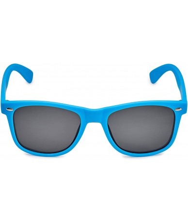 Rectangular Classic Polarized Sunglasses - Matte Blue - Smoke - CX1960TGD6G $20.97