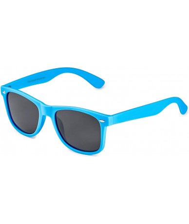 Rectangular Classic Polarized Sunglasses - Matte Blue - Smoke - CX1960TGD6G $20.97