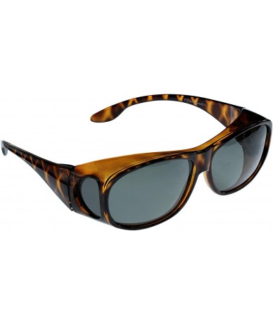 Oval Sunglasses Wear Over Prescription Glasses- Size Medium- Polarized - Tortoise - CC18HGT9O7M $29.46