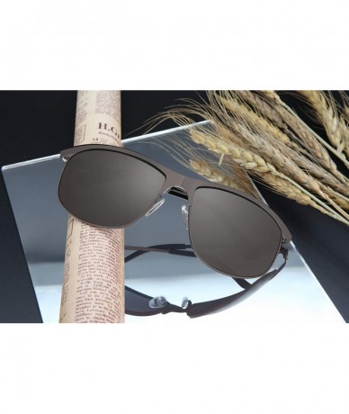 Sport Designer Fashion Sports Sunglasses for Baseball Cycling Fishing Golf Metal Frame - CB18ET53CDZ $34.33