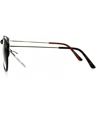 Round Round Circle Lens Keyhole Horned Thin Plastic Eye Glasses - Tortoise - CM185UXO9ST $22.70