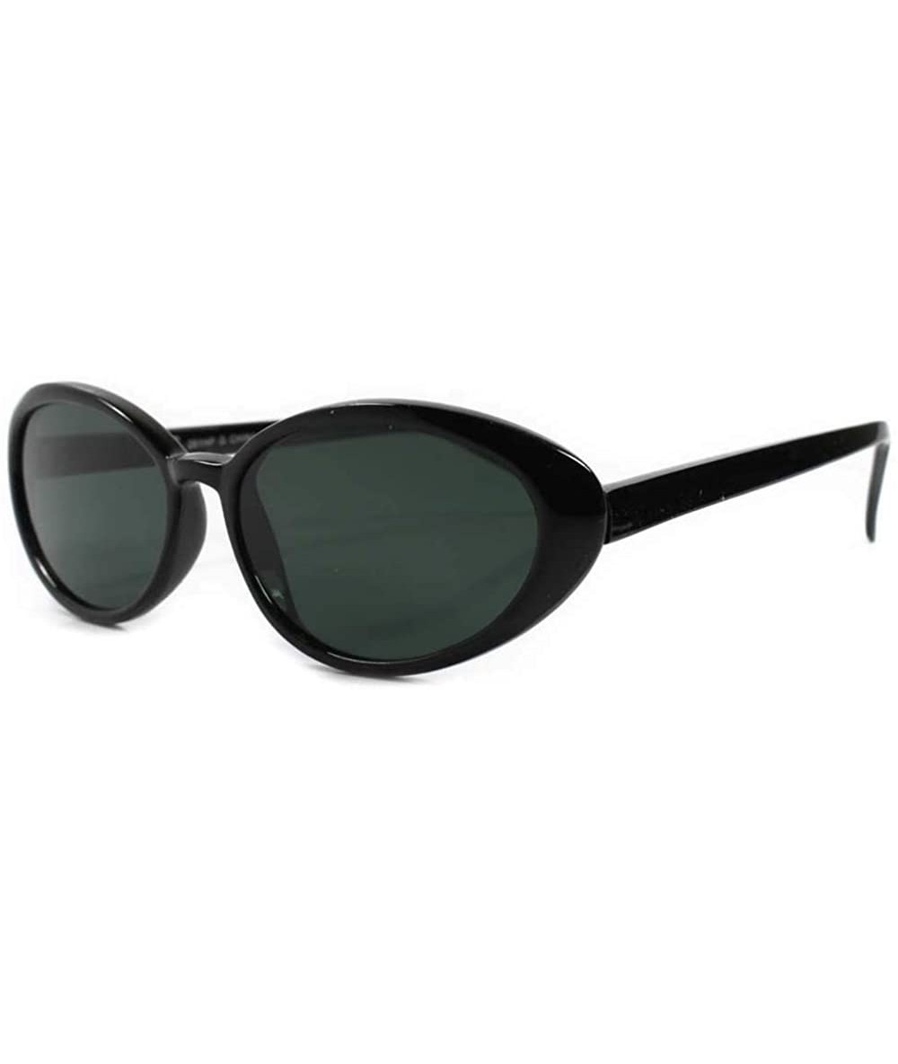 Cat Eye Old Fashioned Vintage Rockabilly Womens Cat Eye Sunglasses - Black - CG18ECEWNLW $24.32