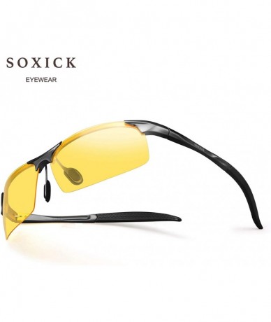 Sport Polarized Driving Glasses Unisex Fishing - Yellow 9 - CE180M2EI9X $19.11