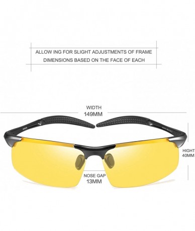 Sport Polarized Driving Glasses Unisex Fishing - Yellow 9 - CE180M2EI9X $19.11