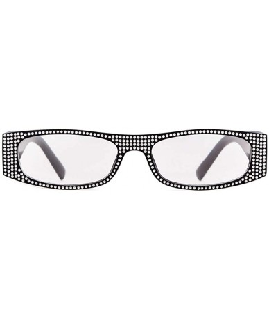 Goggle Sunglasses Rhinestone Fashion Rectangular - C9 - CA18W3RLZ6Y $46.49