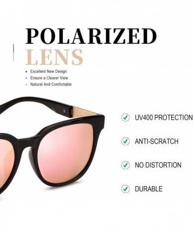 Sport Women's Stylish Retro Oversized Sunglasses-Polarized Mirrored Lens-UV400 Protection for Outdoor - CX18WH7QZ68 $31.92