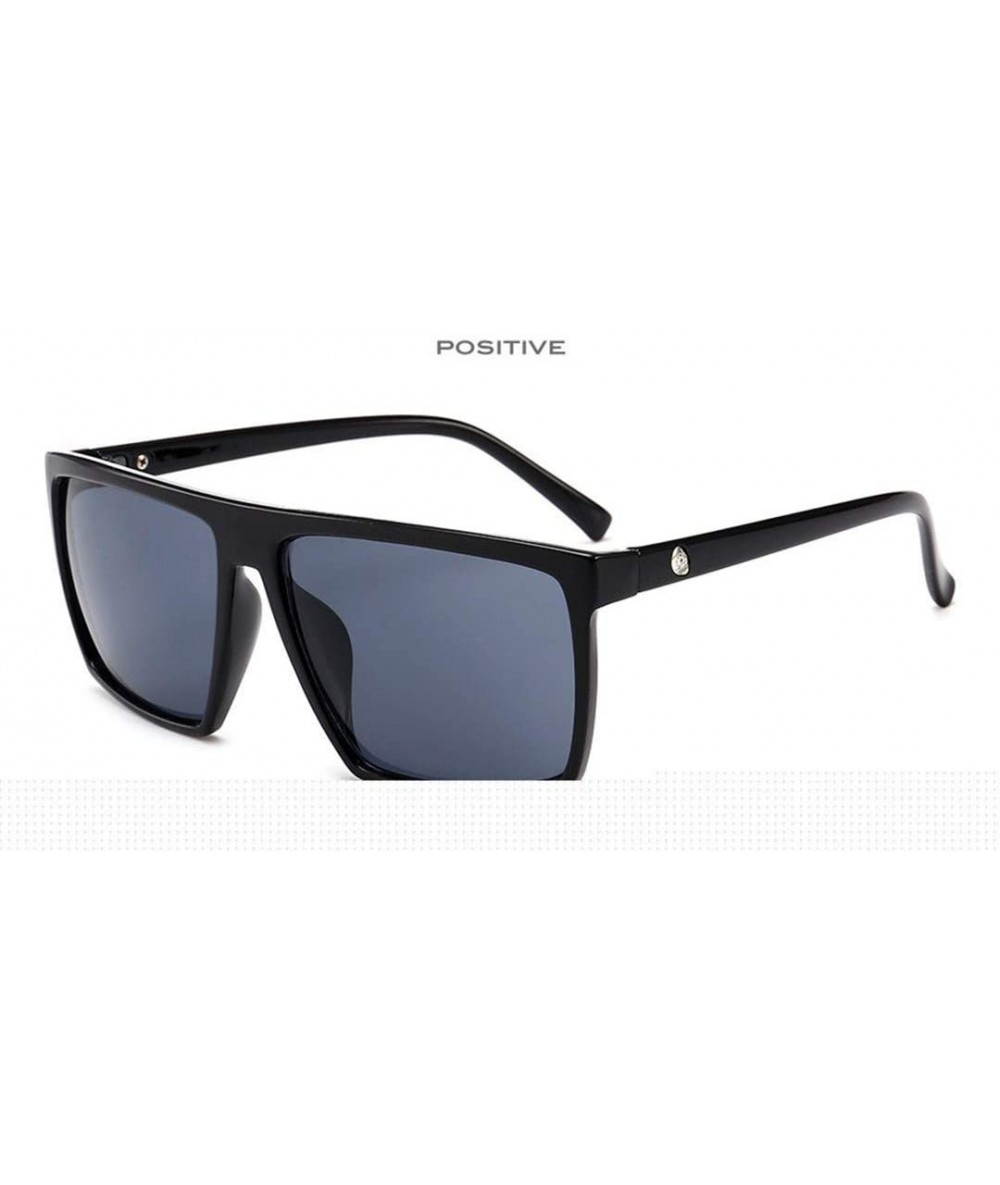 Oval Square Sunglasses Men Mirror Photo Chromic Oversized Sunglasses Male Sun Glasses - C1 - CX194O4MWNO $32.26