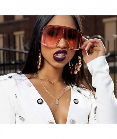 Aviator Oversized Sunglasses Women Fashion Big Wide Square Goggle Vintage Sun Glasses Man Windproof Shades Drive UV400 - CO19...