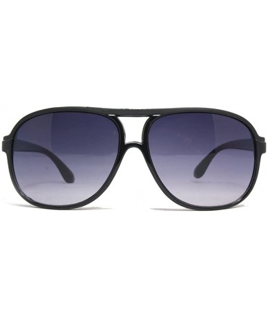 Square Sunglasses Plastic Aviator Classic Tear Drop Square Shape with Double Brow- Large - CE11BA3IILP $17.52