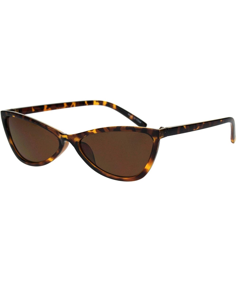 Butterfly Womens Wide Butterfly Cateye Sunglasses Unique Stylish Shades UV 400 - Tortoise (Brown) - CK18S6R8E9A $20.77