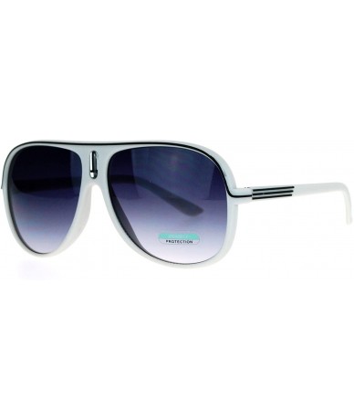 Round Rubberized Matte Plastic Turbo Racer Pilot Sunglasses - Grey Black - CX127A9UGPD $19.94