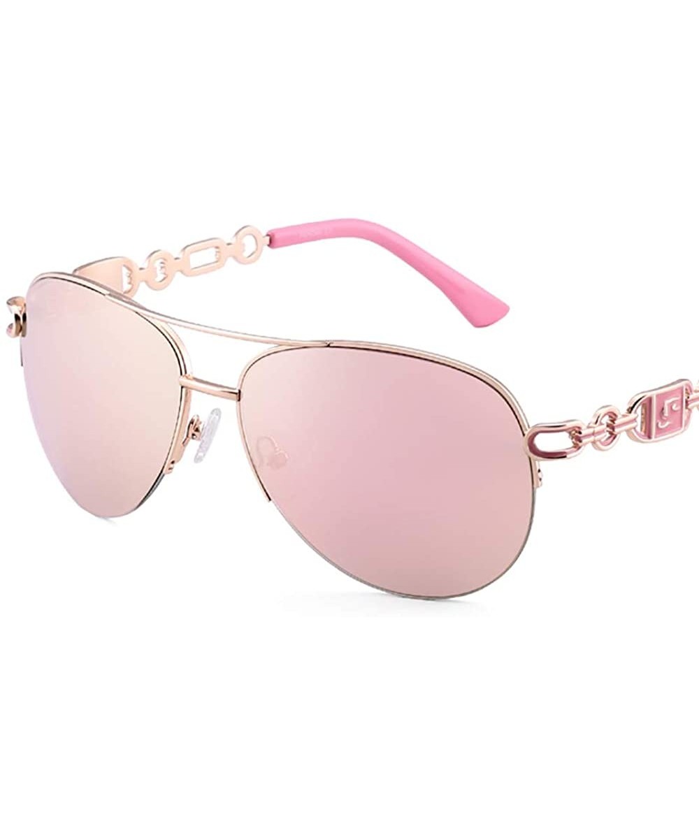 Goggle Women Driving Pilot Classic Vintage Eyewear Sunglasses - C1 Pink - CV18HQ2SUKE $37.25